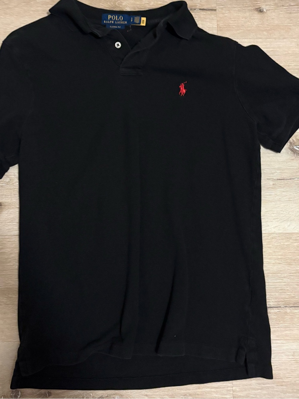 Polo by Ralph Lauren Black Polo with Red Pony Logo